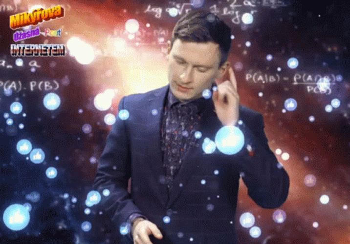 Galaxy Brain TV Host GIF