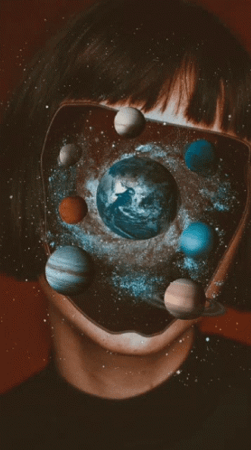 Galaxy Face Mindblown GIF