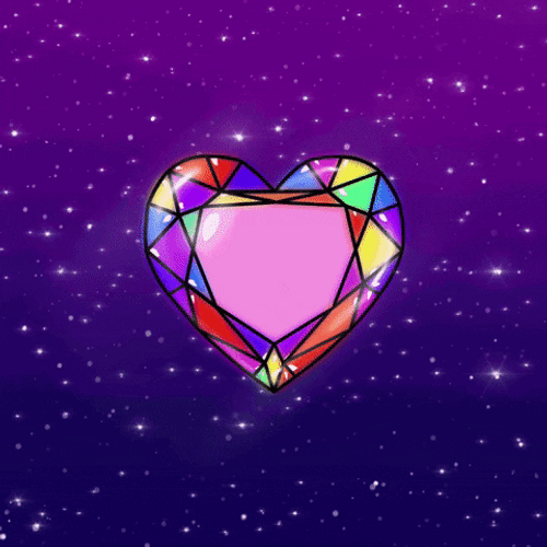Galaxy Geometric Heart GIF