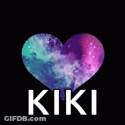 Galaxy Heart With Kiki GIF