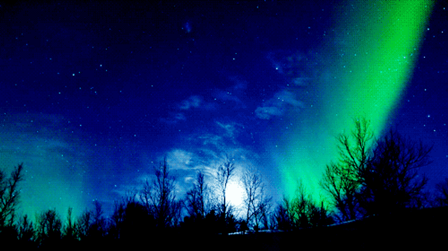 Galaxy Northern Lights GIF