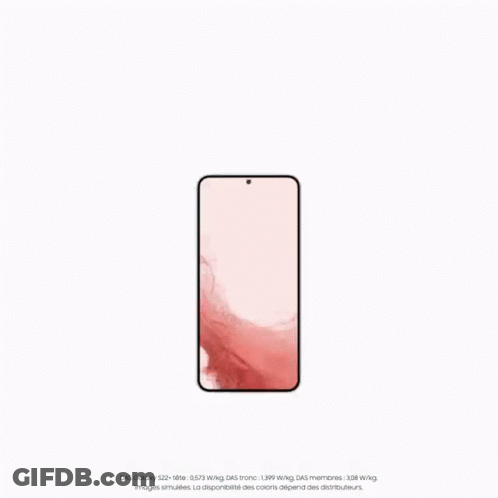 Galaxy S22 S22+ Phone In Black Green White Pink GIF