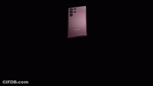 Galaxy S22 Ultra Ad Phone On Stand GIF