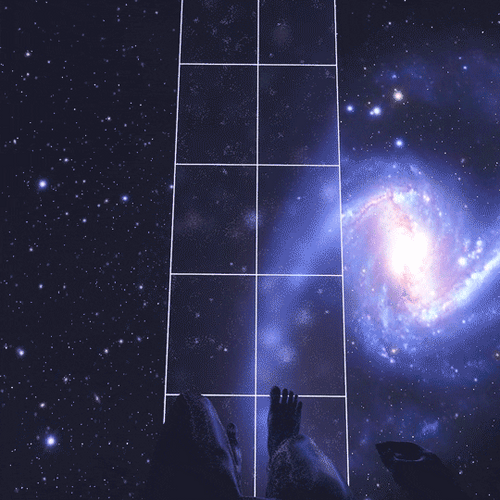 Galaxy Space Walk GIF