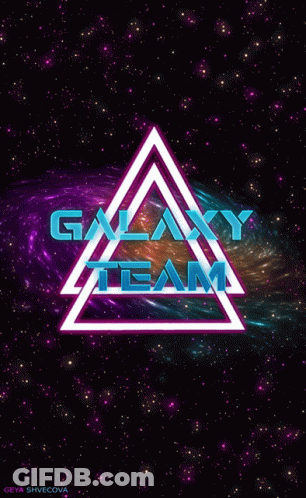 Galaxy Team Logo In Triangle GIF
