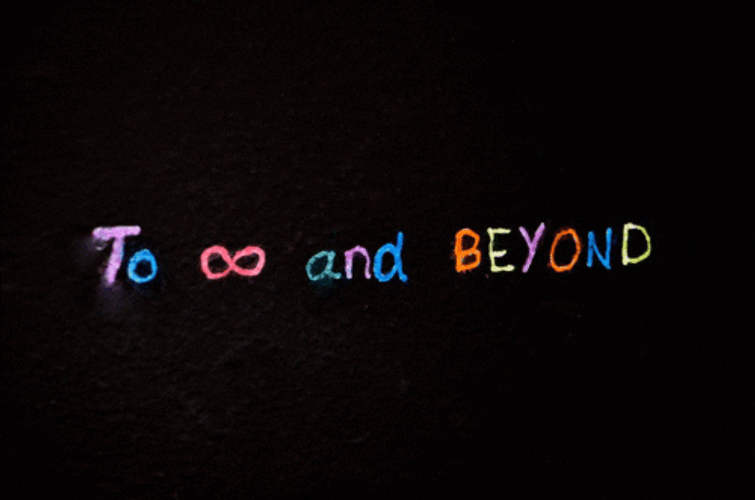 Galaxy To Infinity And Beyond GIF
