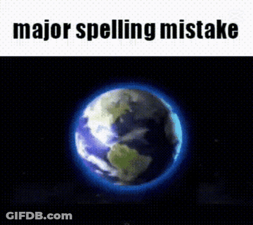 Galaxy With Major Spelling Mistake GIF
