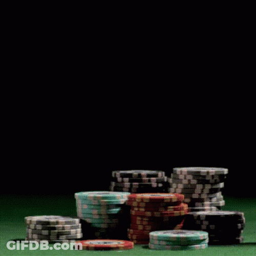 Gambling Chips Flashing Text  Mobile Art GIF