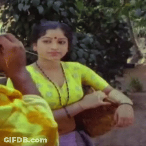 Game Blouses Girl In Yellow GIF