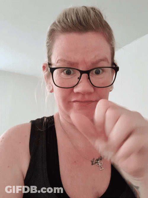 Game Blouses Lady With Glasses GIF