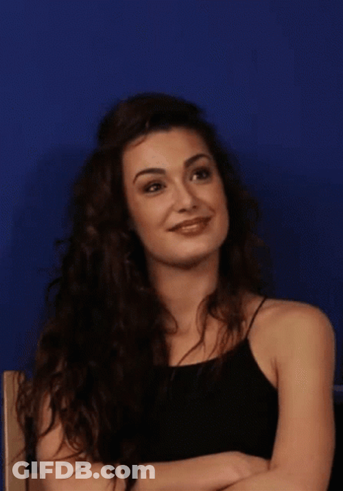 Game Blouses Pretty Lady In Black GIF