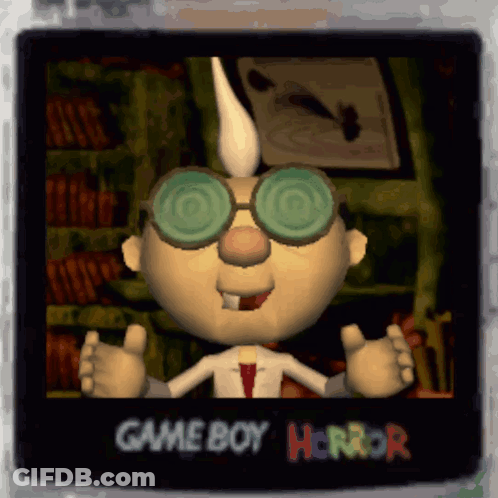 Game Boy Horror Cartoon Character GIF