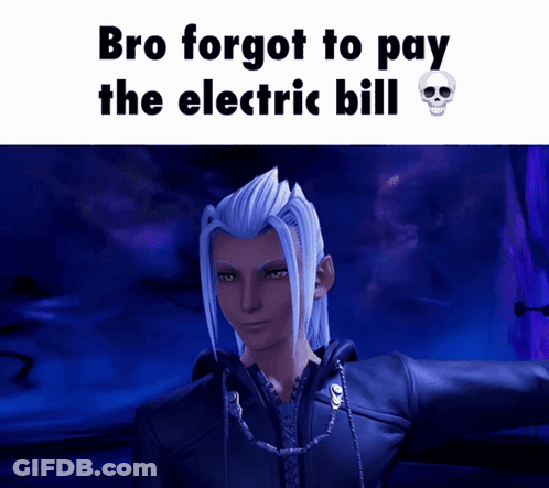Game Character Bro Forgot To Pay Electric Bill GIF