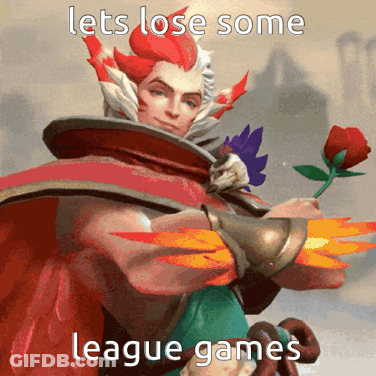 Game Character Rose Lets Lose Some League Games GIF