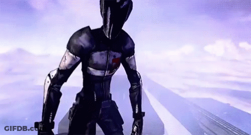 Game Character With Blue Sky Background GIF