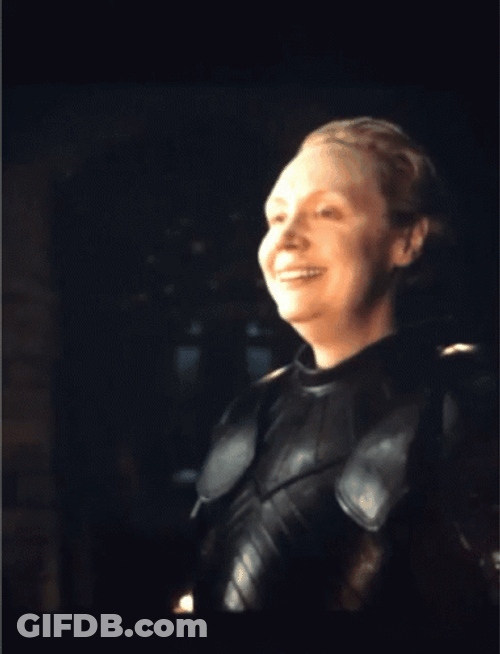 Game Of Thrones Brienne Big Smile GIF