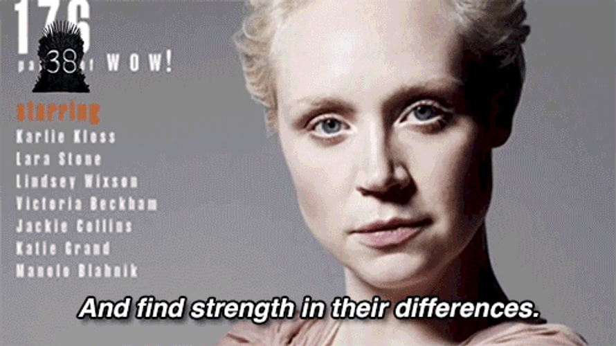 Game Of Thrones Brienne On Stage Holding Swords GIF