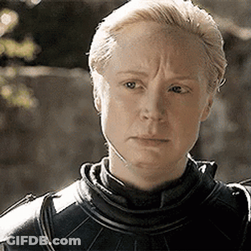 Game Of Thrones Brienne Sad Walkout GIF