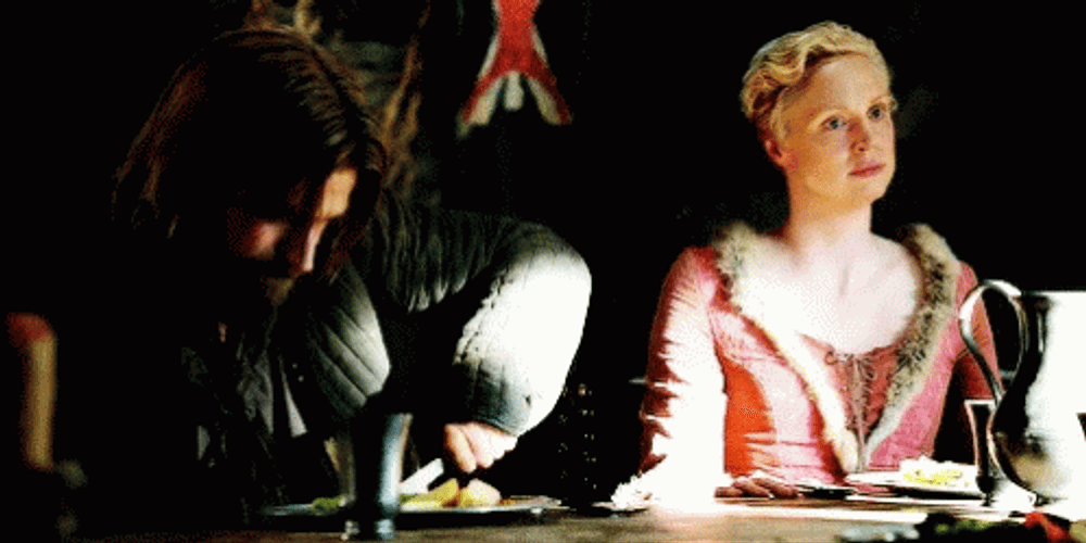 Game Of Thrones Brienne Waiting For Her Food GIF