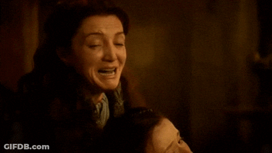 Game Of Thrones Catelyn Stark In Despair GIF