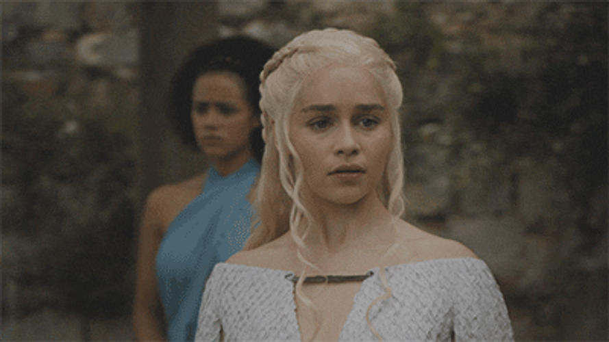 Game Of Thrones Confused Queen Daenerys Targaryen GIF