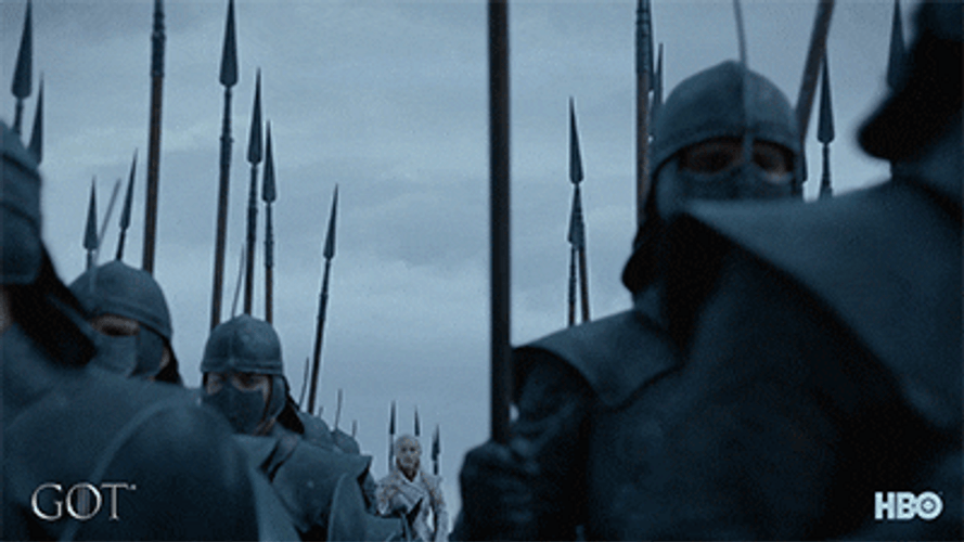 Game Of Thrones Daenerys With Unsullied Elite Warriors GIF