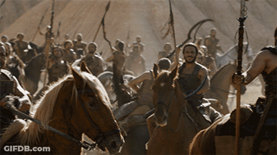 Game Of Thrones Emilia Clarke Khaleesi Victory GIF