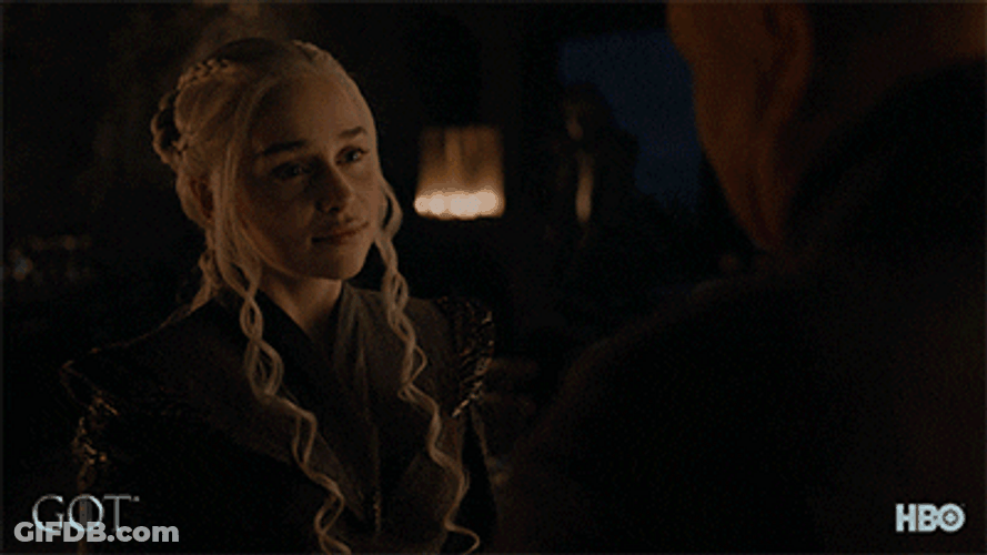 Game Of Thrones Emilia Clarke Look Around GIF