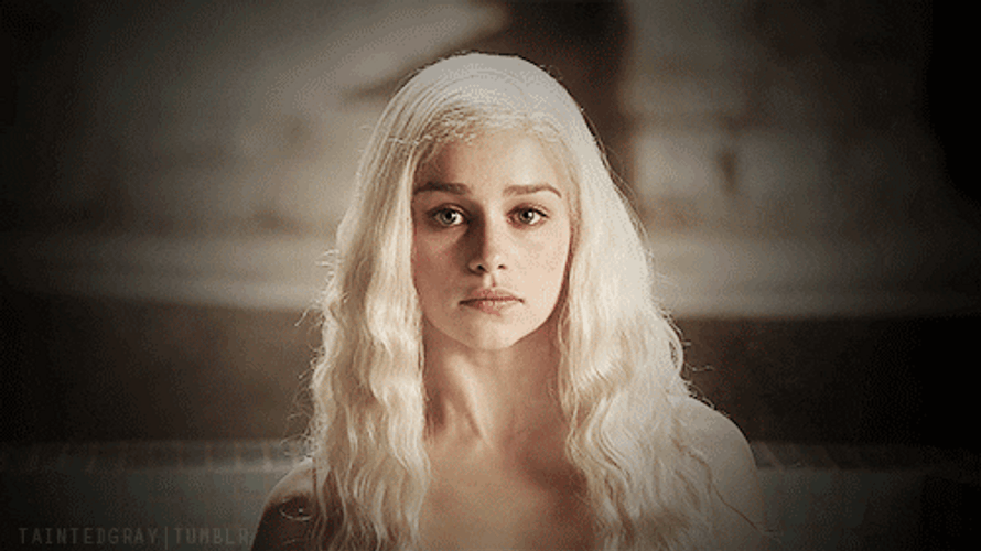 Game Of Thrones Emilia Clarke Unemotional GIF