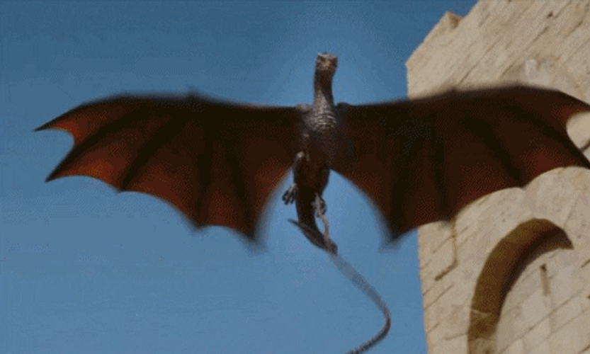 Game Of Thrones Fire-Breathing Dragon GIF