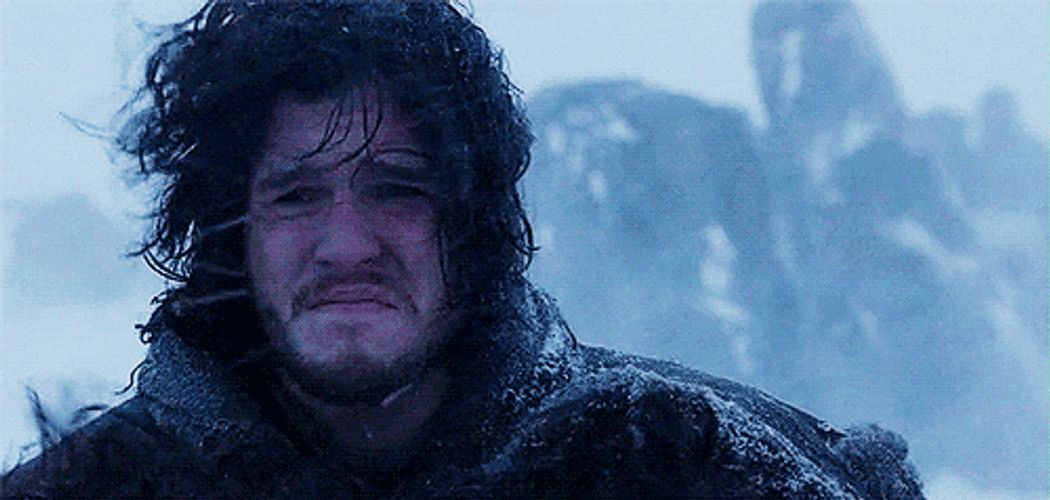 Game Of Thrones Jon Snow Freezing GIF