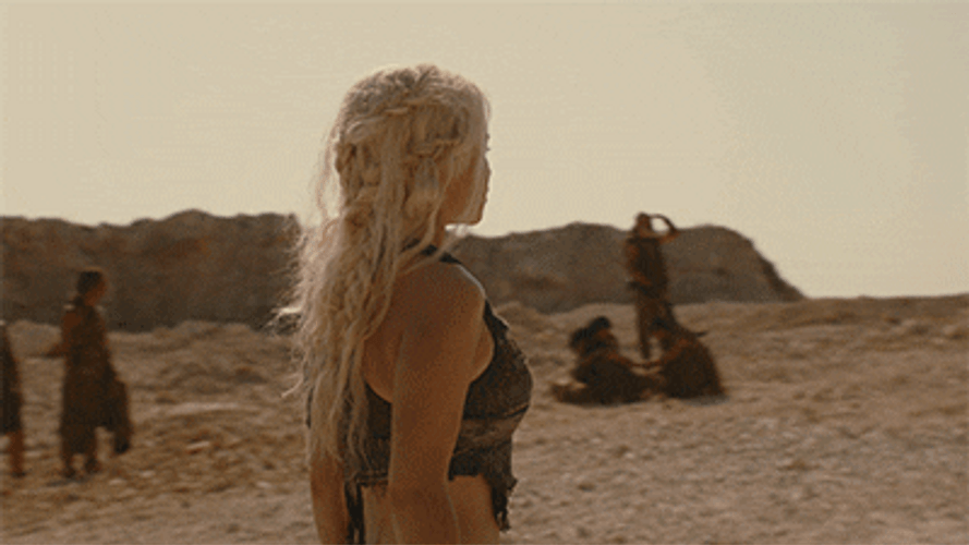Game Of Thrones Khaleesi Emilia Clarke Gazing GIF