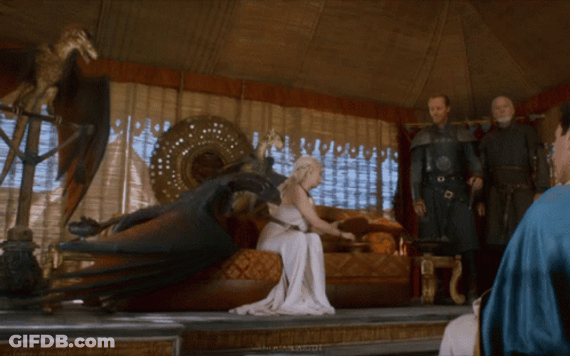 Game Of Thrones Queen Daenerys Dragons Playing GIF