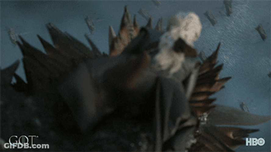 Game Of Thrones Queen Daenerys Flying With Drogon GIF