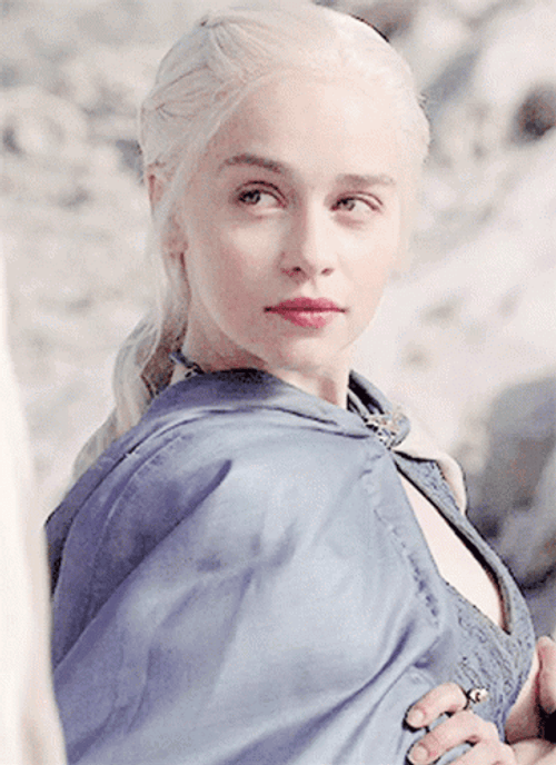 Game Of Thrones Queen Daenerys Khaleesi Gazing GIF