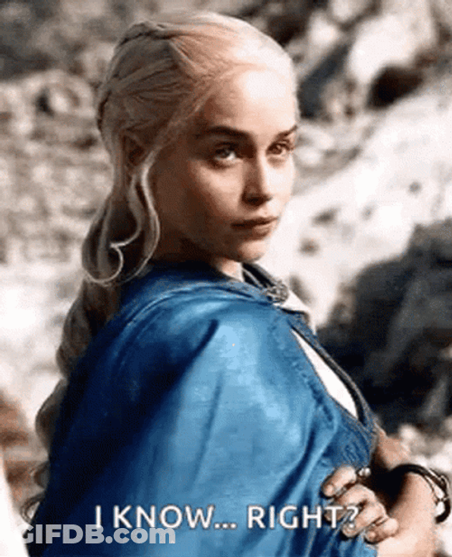 Game Of Thrones Queen Daenerys Raising Eyebrow GIF