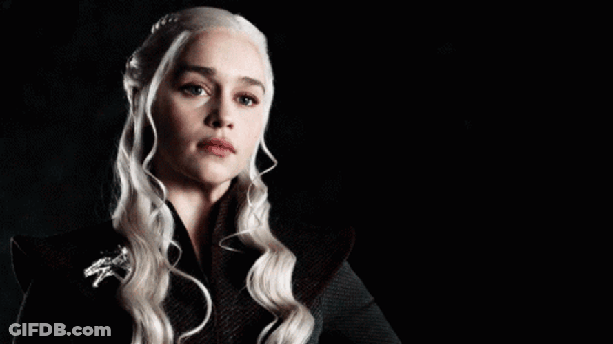 Game Of Thrones Queen Daenerys Staring Nowhere GIF