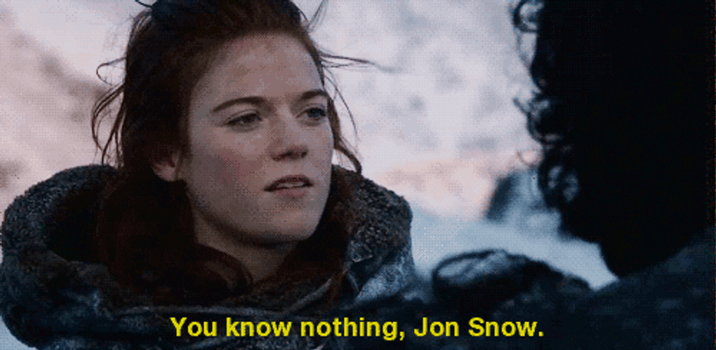 Game Of Thrones You Know Nothing GIF