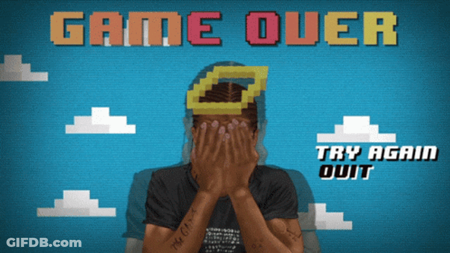 Game Over Game Try Again GIF