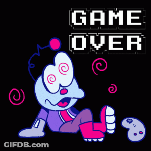Game Over Gaming GIF