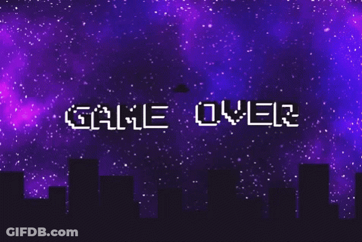 Game Over Purple Background GIF