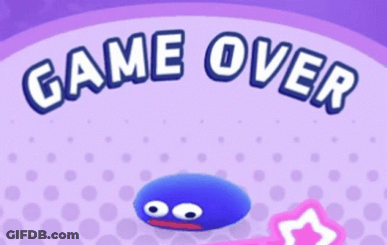 Game Over Silly Dizzy Ball GIF