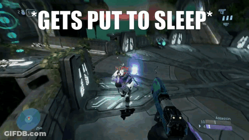 Game Screen Shows Sleep Message GIF