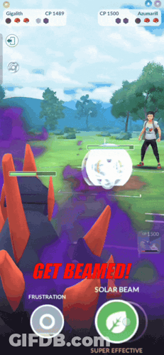 Game Screenshot Saying Get Beamed GIF