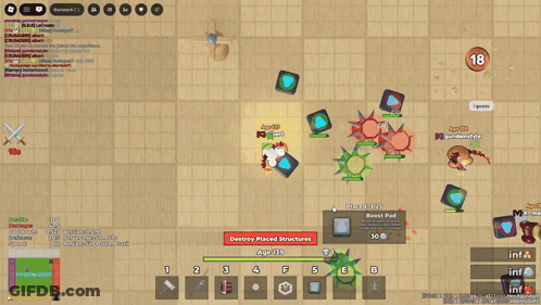 Game Screenshot Saying Warning GIF
