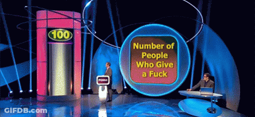 Game Show Number Of People Who Give A Fuck GIF