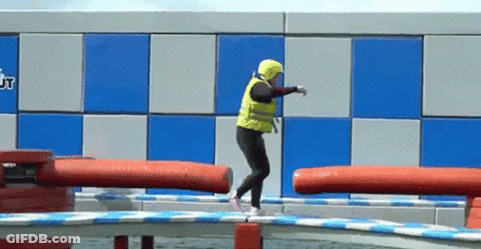 Game Show Obstacle Sweep Fails GIF