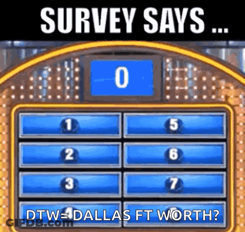 Game Show Survey Says Dallas Ft Worth GIF