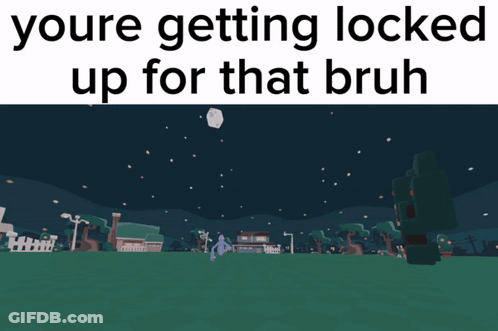 Game Youre Getting Locked Up For That Bruh GIF