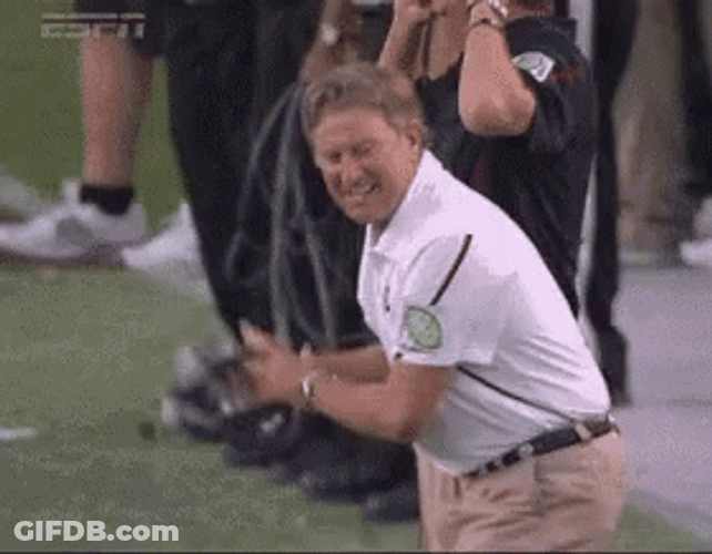 Gamecocks Steve Spurrier Got Upset GIF